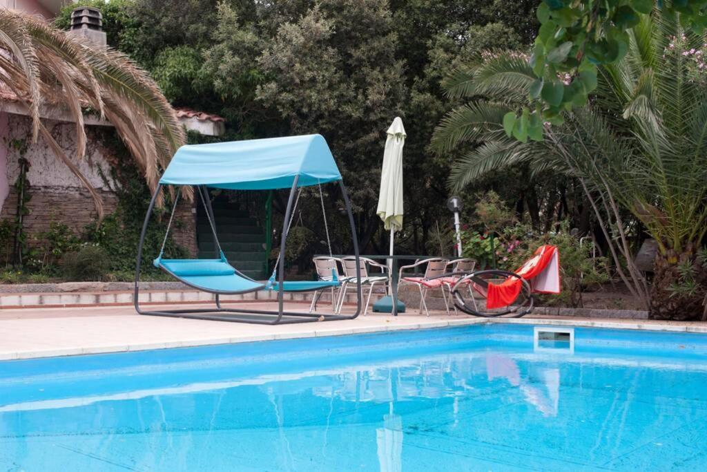 Loft Mansardato Con Giardino E Piscina In Villa Privata Loft With Garden And Swimming Pool In A Private Villa Sestu 外观 照片
